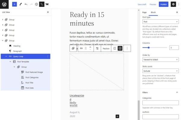 Block Patterns for Food Bloggers: плагин с различными паттернами для фуд-блогеров