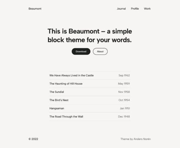 Beaumont: новая блочная WordPress-тема, предназначенная для длинного контента (лонгридов)