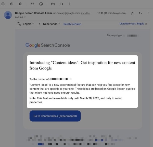 
            Инструмент «идеи для контента» в Google Search Console доступен только до 28 марта
        