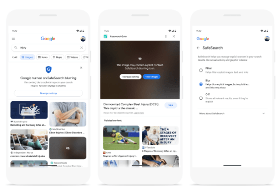 Google скроет в результатах поиска неприемлемые изображения Google скроет в результатах поиска неприемлемые изображения
