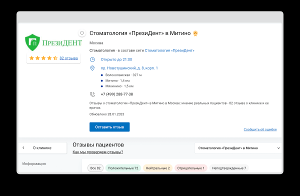 Как стоматологии работают с репутацией в Сети: аналитика кейсов Как стоматологии работают с репутацией в Сети: аналитика кейсов