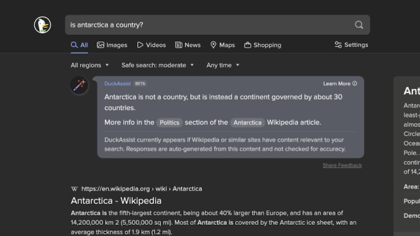 
            В поиске DuckDuckGo появился инструмент на основе генеративного ИИ
        