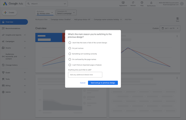 Google Ads обновляет дизайн рекламного кабинета
         
            Google Ads обновляет дизайн рекламного кабинета