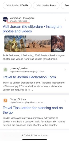 
            Google тестирует новое место показа количества подписчиков в результатах выдачи из соцсетей
        