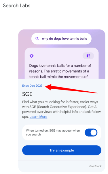 Google планирует тестировать SGE до декабря 2023 года
         
            Google планирует тестировать SGE до декабря 2023 года